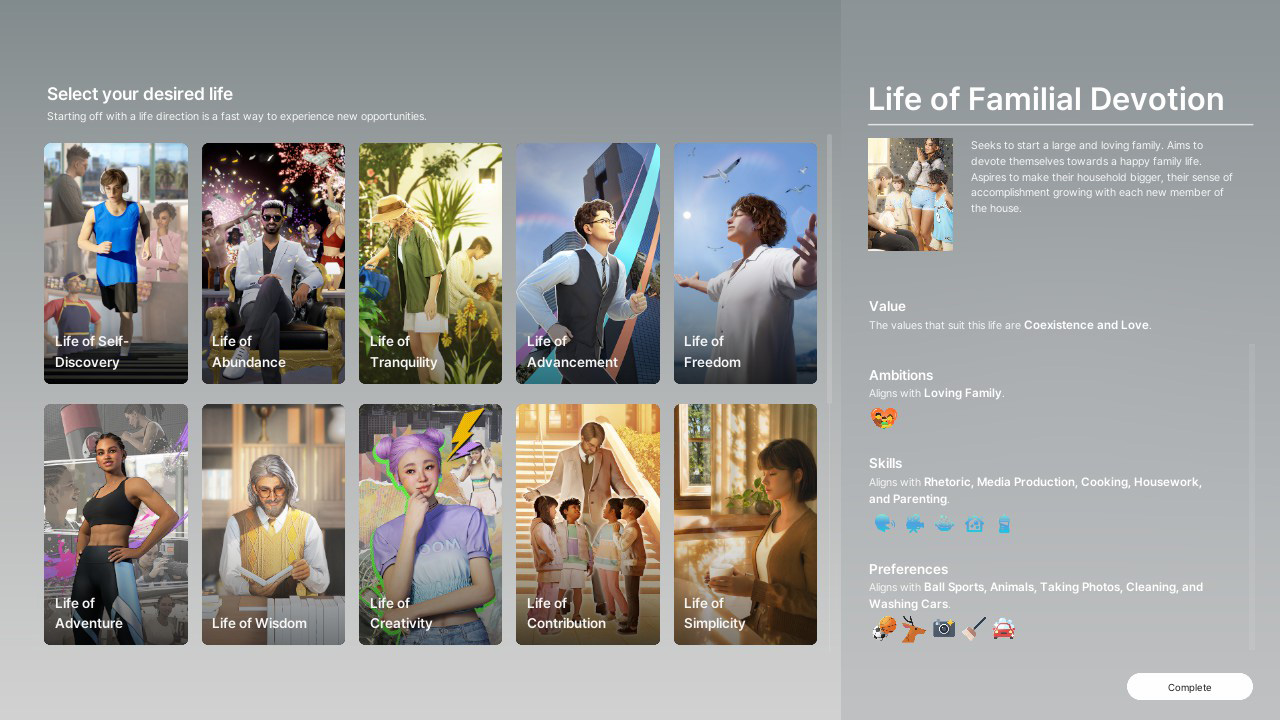 Desired Lives in inZOI Game