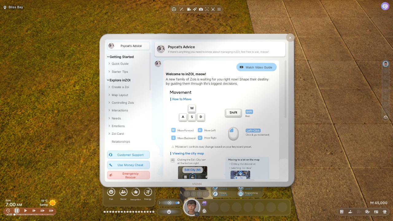 inZOI Game Controls & Interface Guide