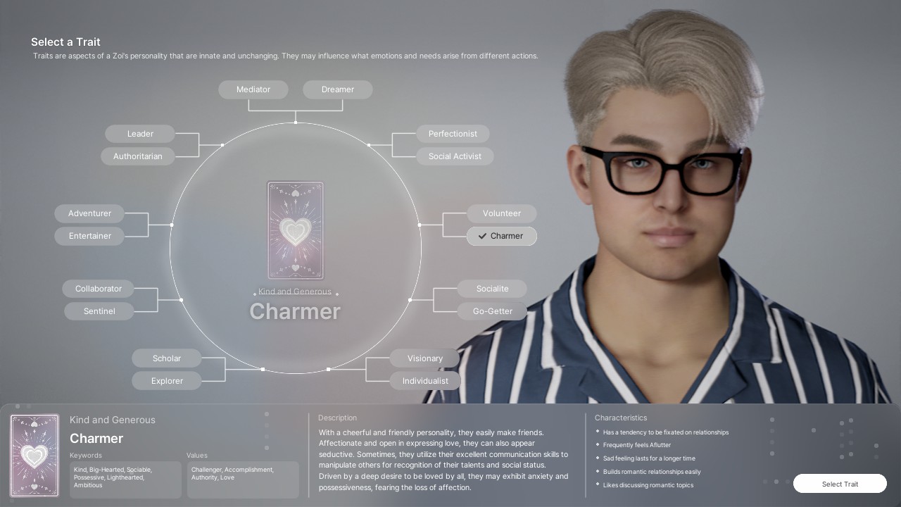 inZOI Charmer Trait