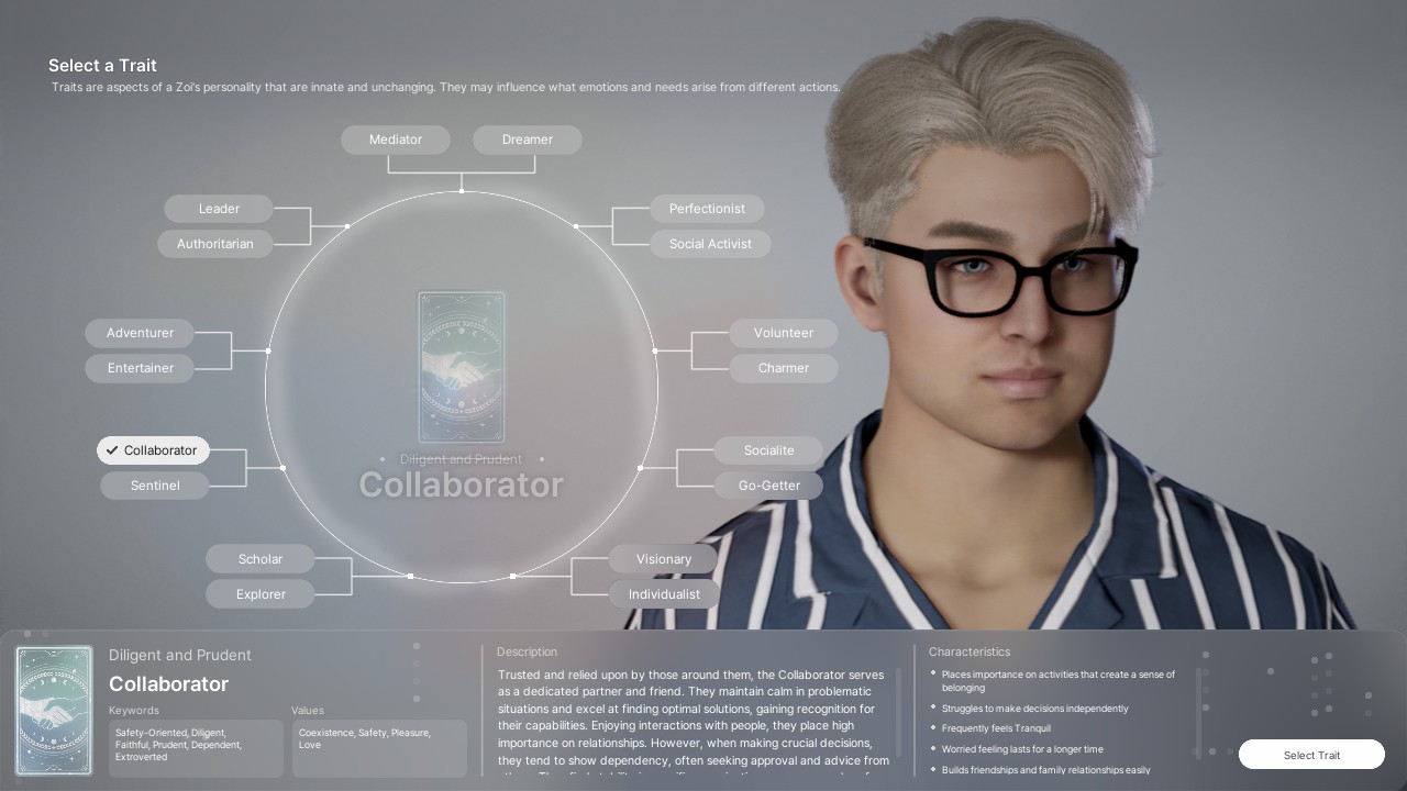 inZOI Collaborator Trait